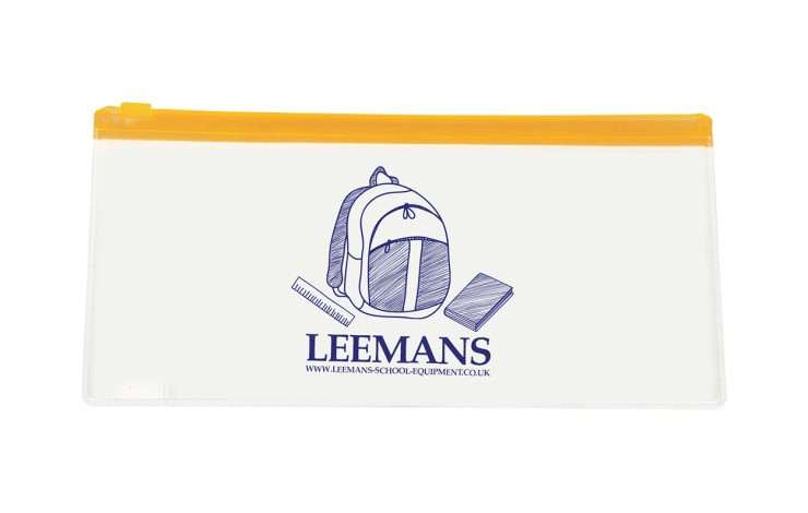 Clear PVC Pencil Case: Colour Trim