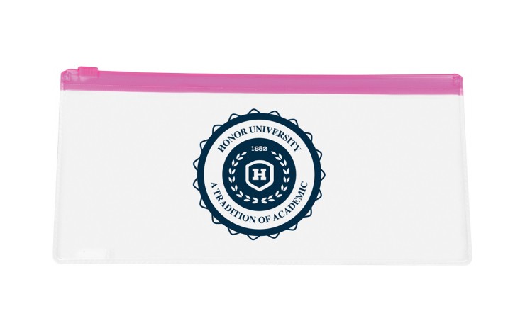 Clear PVC Pencil Case: Colour Trim