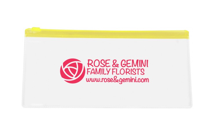 Clear PVC Pencil Case: Colour Trim