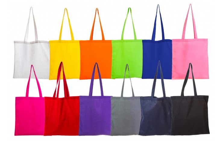Promotional Coloured Cotton Shopper, Personalised by MoJo Promotions