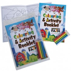 Colouring Book with 4 Pack of Pencils