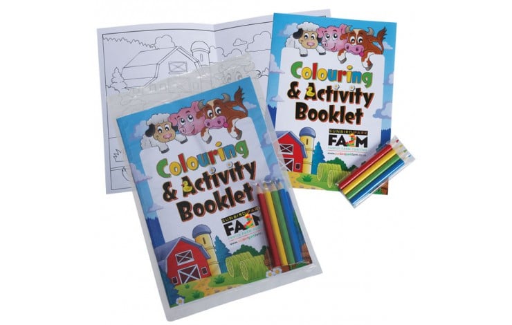 Colouring Book with 4 Pack of Pencils