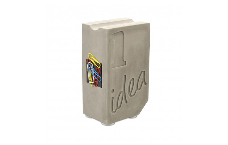 Concrete Pen & Paper Clip Holder