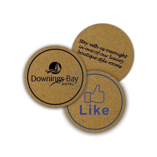 Promotional Cork Coaster, Personalised by MoJo Promotions