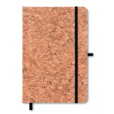Cork covered A5 notebook