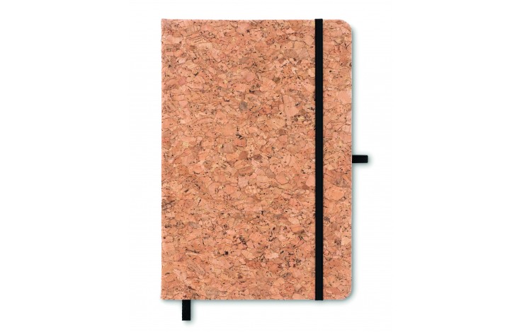 Cork covered A5 notebook