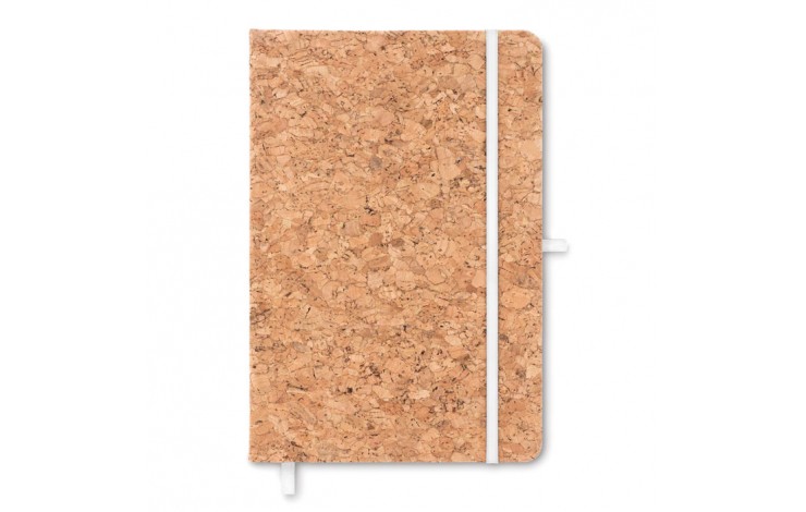 Cork covered A5 notebook