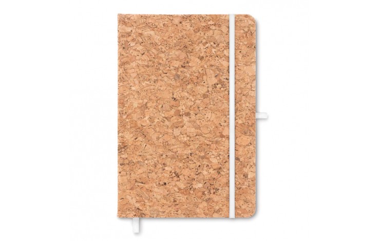 Cork covered A5 notebook