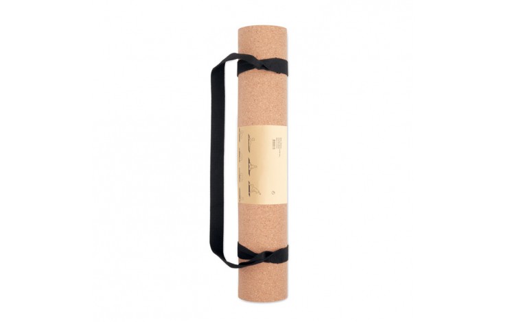 Cork Yoga Mat with Carry Strap
