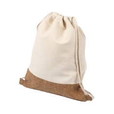 Cotton and Cork Drawstring Bag