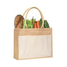 Cotton Trim Jute Bag