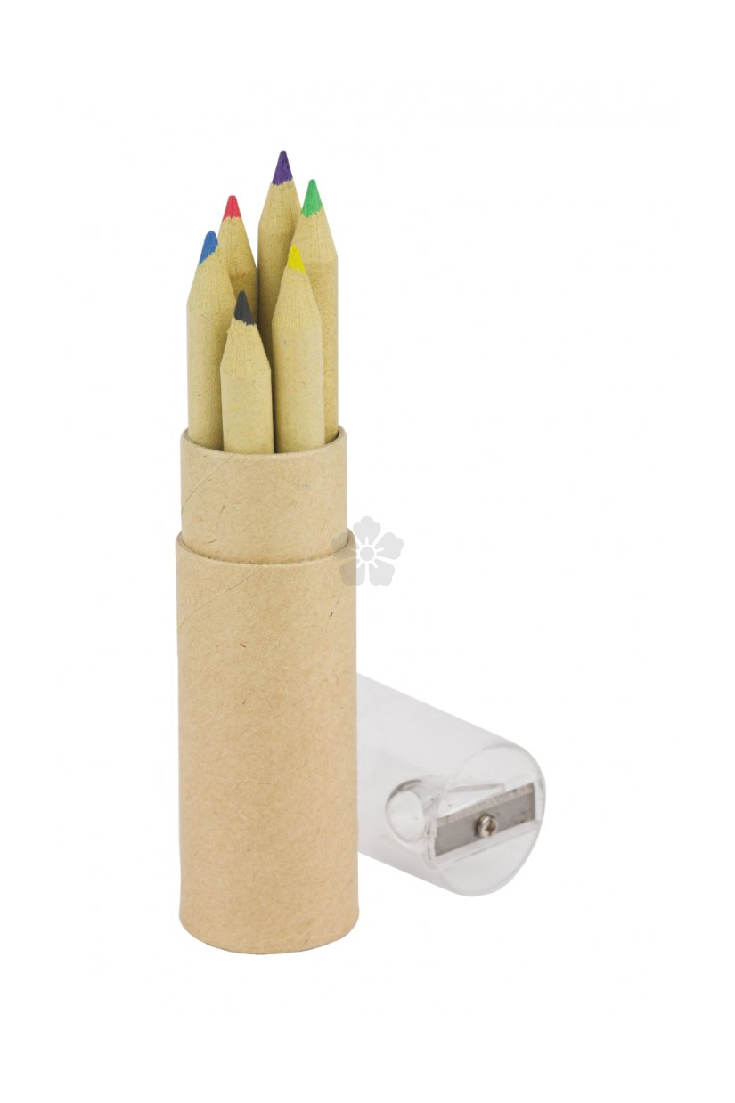 Promotional Craft Pencil Half Length with Sharpener, Personalised by