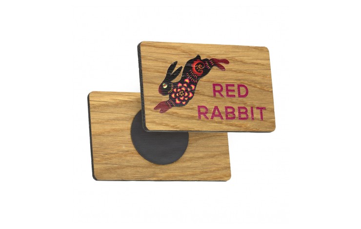 Custom Oak Fridge Magnet