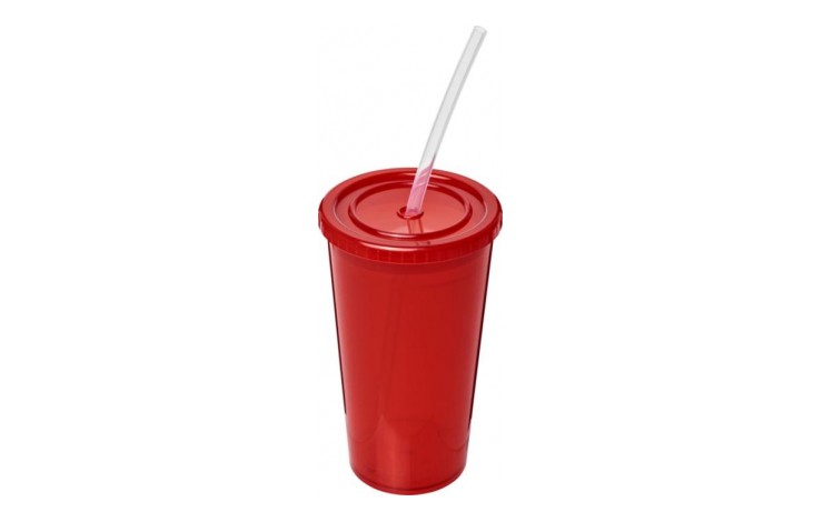 Daresbury Plastic Cup and Straw