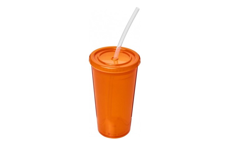 Daresbury Plastic Cup and Straw