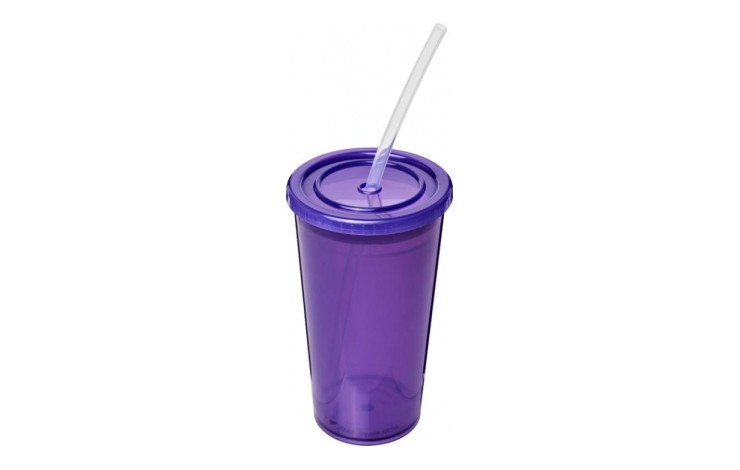 Daresbury Plastic Cup and Straw