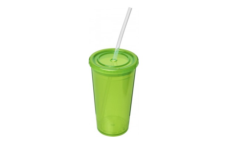 Daresbury Plastic Cup and Straw