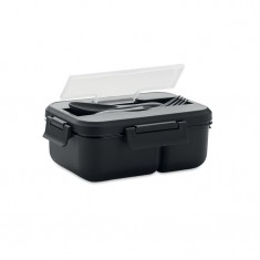 Double Compartment Lunchbox with Cutlery