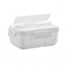 Double Compartment Lunchbox with Cutlery