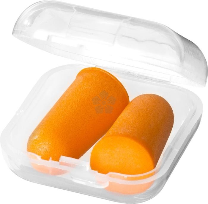 Promotional Ear Plugs in Container, Personalised by MoJo Promotions
