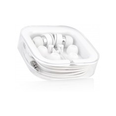 Silver Trim Earphones with Case