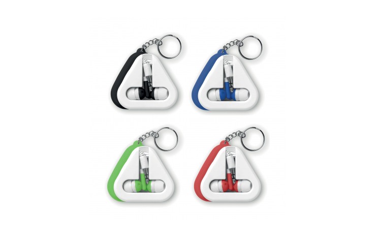 Silicone Keyring Case With Earphones