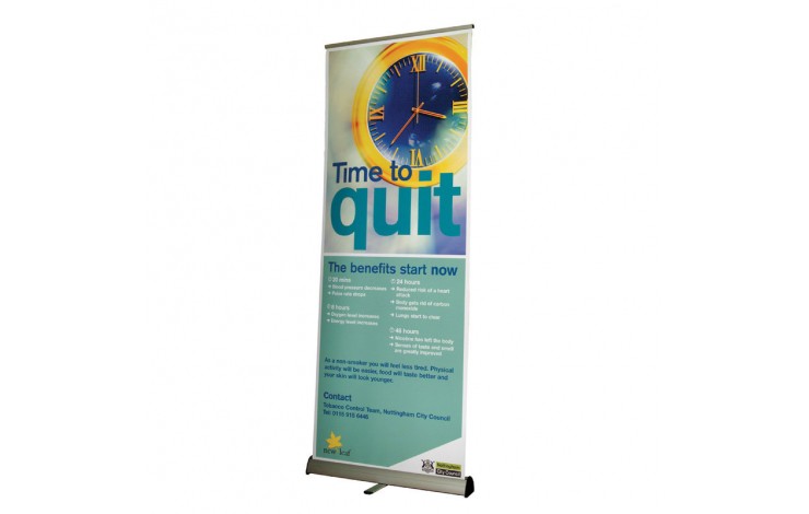 Economy Silver Roller Banner