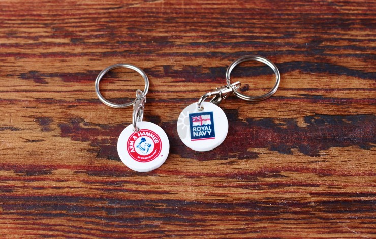 Eco Trolley Coin Keyring - Old Shape