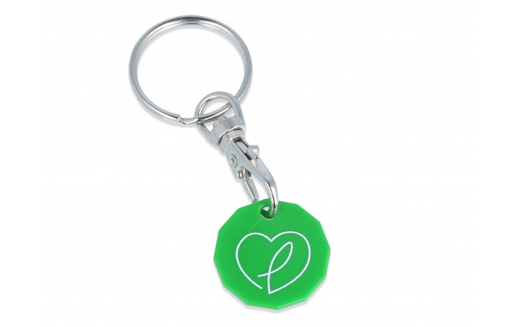 Eco Trolley Coin Keyring