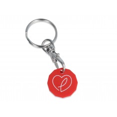 Eco Trolley Coin Keyring - New Shape