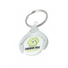 Eco Wishbone Trolley Coin Keyring