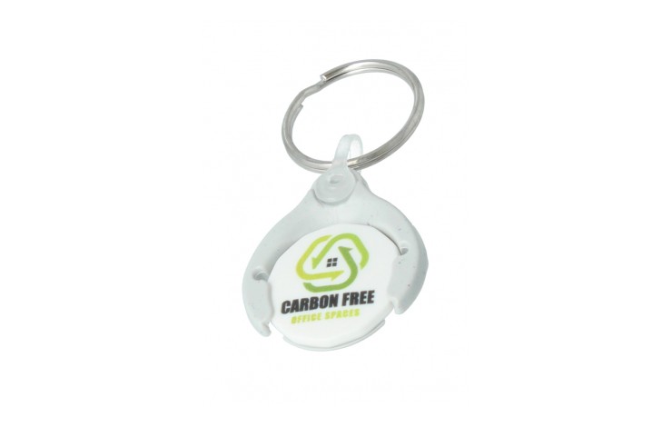 Eco Wishbone Trolley Coin Keyring