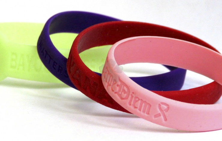 Embossed Silicone Wristband