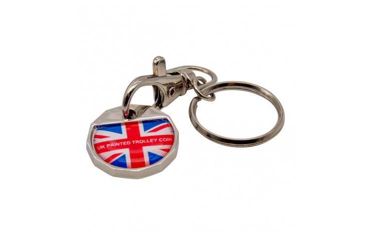 Express Full Colour Trolley Coin Keyring
