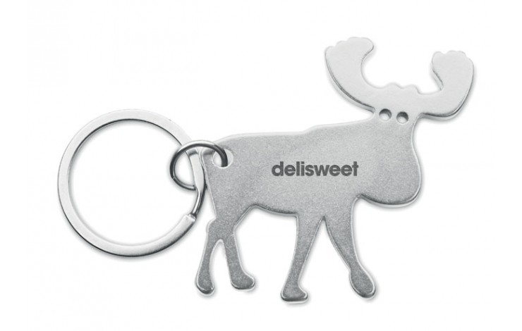 Festive Reindeer Bottle Opener Keyring