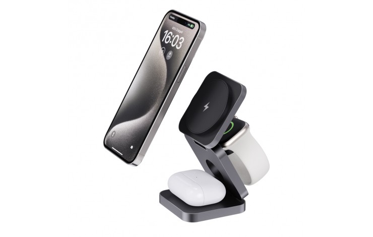 Foldable 3-in-1 Wireless Charging Stand