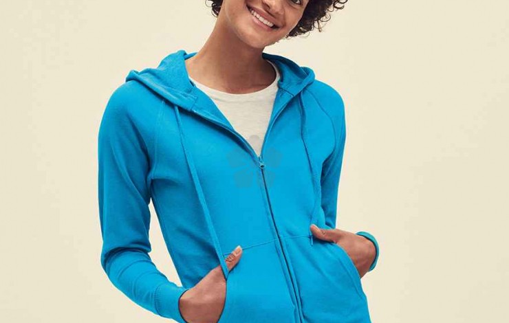 Fruit Of The Loom Lady-Fit Lightweight Hoodie