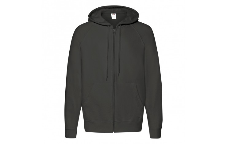 Fruit Of The Loom Men's Lightweight Hooded Raglan Sweat Jacket