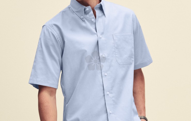 Fruit of The Loom Men's Short Sleeve Oxford Shirt