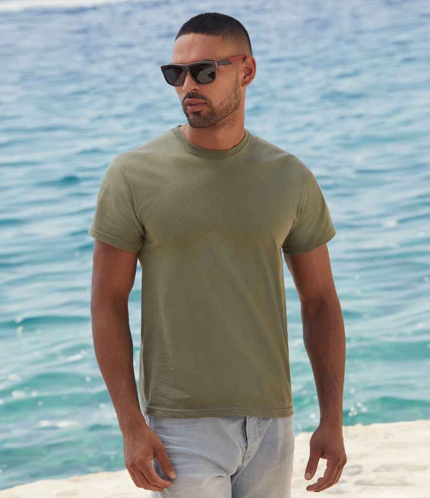Maglietta Uomo Fruit Of The Loom Screen Stars, 100% Cotone, Tinta Unita, Verde Lime, Taglia S, Peso 145 G/m² - 5