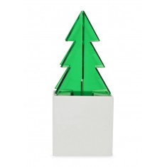 Aluminium Pot With Recycled Acrylic Christmas Tree