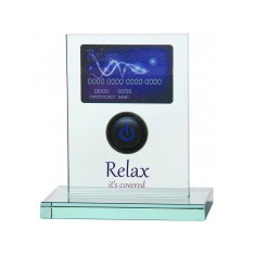 Full Colour Printed Jade Glass Rectangle Award