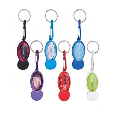 Full Colour Trolley Coin Keyring - Express