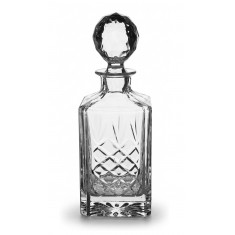 Gallery Lead Crystal Panel Square Spirit Decanter