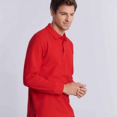 Gildan Premium Cotton Double Pique Long Sleeve Polo