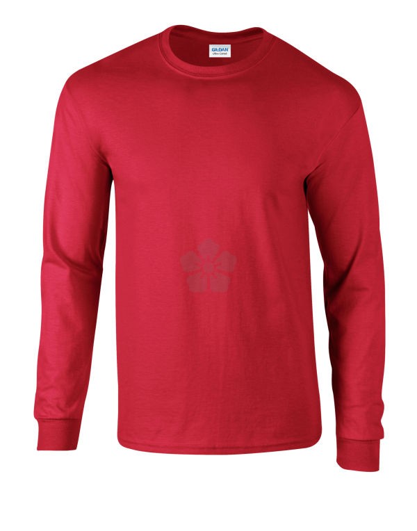 Gildan Ultra Cotton Shirt Long Sleeve(White