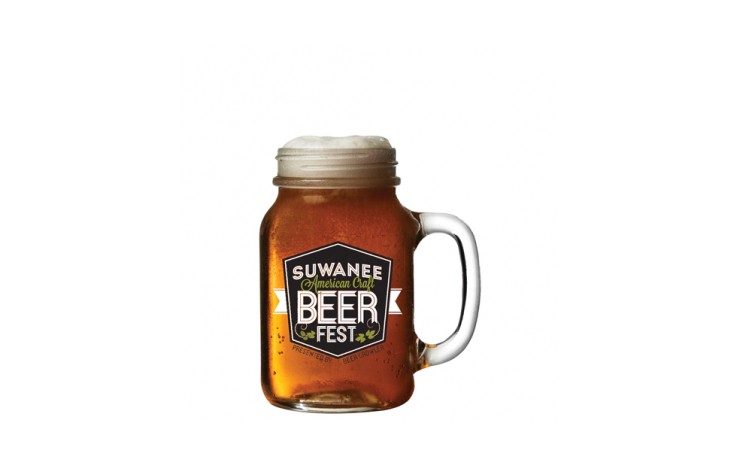 Glass Mason Jar with Handle