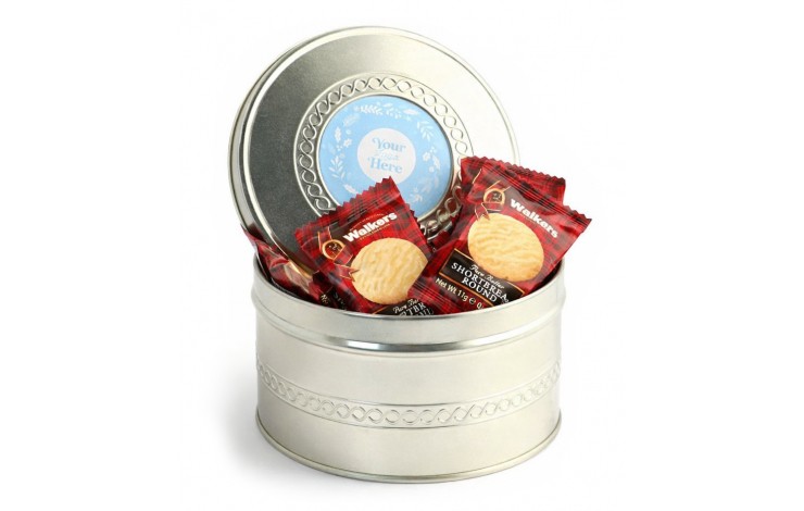 Golden Treat Tin - Mini Shortbread Biscuits