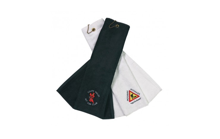 Velour Tri Fold Golf Towel
