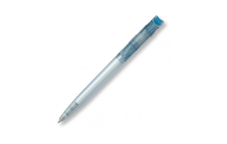 Recycled Clear Blue Ballpen